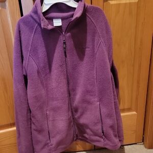 Womens Columbia Purple Fleece Jacket XL